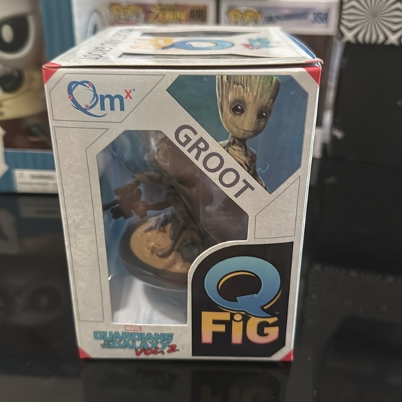NIB QFig 2016 Rocket & Groot Guardians of the Galaxy Vol 2 Vinyl Figure NRFB - Picture 2 of 6
